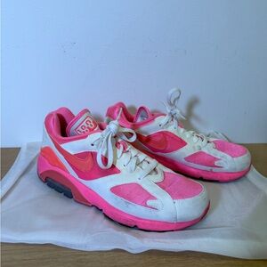 Comme des Garçons Homme Plus x Nike Air Max 180 | Pink | Size 8.5 | Rare Collab